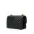 Pinko 'Love One Mini' Black Crossbody Bag With Love Birds Detail In Chevron Leather Woman Black