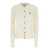 Vivienne Westwood 'Bea' Beige Cardigan With Round Neck And Orb Logo Detail On The Front In Wool And Silk Blend Woman Beige