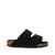 Birkenstock 'Arizona' Black Sandals With Logo Lettering On The Buckle In Suede Woman Black