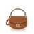 Ganni 'Apo-G' Brown Crossbody Bag With Logo Plaque On The Front And Adjustable Shoulder Strap In Leather Woman BROWN