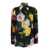 Dolce & Gabbana Multicolor Shirt With Oversize Pointed Collar And All-Over Floral Motif In Silk Stretch Woman MULTICOLOR