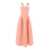 Philosophy Pink Long Dress With Bustier And Criss-Crossed Straps On The Rear In Acetate Woman PINK