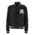 AMIRI 'Ma Hollywood' Black Bomber Jacket With Logo Print On The Front And Maxi Logo Print On The Rear In Leather Man Black