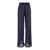 OSEREE 'Lumiere' Blue Pants With Elastic Waist In Tech Fabric Woman BLUE