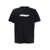 Off-White 'Spray Arrow' Black Crewneck T-Shirt With Logo Lettering On The Front And Maxi Logo Print On The Rear In Cotton Man Black