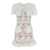 Self-Portrait White Mini Dress With Jewel Buttons With Crystals And All-Over Floral Lace Embroidery In Tehc Fabric Woman WHITE