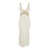 Semicouture Crochet Detail Long Dress WHITE