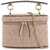 Valentino Garavani Cylindrical Vanity Bag In Powder Leather With Diamond Pattern POUDRE