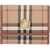 Burberry Compact Beige Tartan Wallet In Polyurethane With Gold Buttons ARCHIVE BEIGE