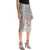 THE ATTICO Silver Lace Midi Skirt SILVER