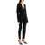 NORMA KAMALI Black Slim Fit Long Sleeve V Neck Jumpsuit BLACK