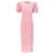 ROTATE Birger Christensen Rotate Birger Christensen Lace Midi Dress PINK