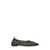 Tory Burch Black Ballet Flats With All-Over Crystals Application In Tech Fabric Woman Black