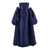 SOLACE LONDON 'Lea' Blue Long Dress With Rear Cape Insert And Train In Tech Fabric Stretch Woman BLUE