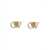 Off-White Logo Earrings GOLD