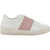 Valentino Garavani Rockstud Open Sneakers BIANCO/WATER ROSE/BIANCO