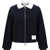 Thom Browne Ribbed Collar Jacket NAVY