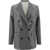 Golden Goose Double-breasted Laureen Blazer BLACK/ANTIQUE WHITE