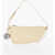 Burberry Leather Shield Sling Shoulder Bag With Silver-Tone Charm Beige