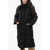 AllSaints Quilted Allana Maxi Jacket With Removable Hood Black