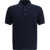 BRIONI Polo Shirt with woven pattern NAVY