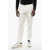 CORNELIANI Solid Color Stretch Cotton Pants With Belt Loops White