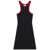 COURRÈGES Courrèges Cotton Scuba Dress BLACK/ RUBY