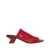 COURRÈGES Courrèges Wet Stretch Mules Red