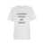 Victoria Beckham White T-Shirt With Slogan Lettering On The Front In Cotton Woman WHITE