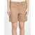 Moncler Cotton Gabardine Shorts Beige