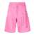 Alexander McQueen Alexander McQueen Logo Cotton Shorts PINK