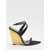 Saint Laurent Salomé Wedge Sandals Black