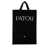 Patou Patou Black Cotton Vertical Tote Black