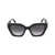 Alexander McQueen Alexander McQueen Sunglasses 001 BLACK BLACK GREY