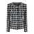 Tagliatore Tagliatore Bouclé Fabric Chanel Jacket WHITE, GRAY, BLACK