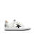 Golden Goose Golden Goose Ballstar Leather Upper And Toe Glitter Star And Heel Suede Spur Shoes WHITE