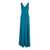 Alberta Ferretti Blue Dress With Cut-Out Detail On The Back In Satin Woman BLUE