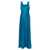 Alberta Ferretti Alberta Ferretti Cut-Out Satin Dress BLUE