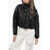 AllSaints Cropped Quilted Leather Miyla Jacket Black