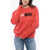 Diesel Red Tag Crew-Neck F-Reggy-Div Sweatshirt With Embroidery Log Red