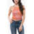 Diesel Red Tag Lurex Corduroy T-Wami Top Orange