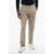 CORNELIANI Id Stretch Cotton Chinos Pants With Belt Loops Beige