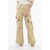 R13 High Waisted Lightweight Cotton Cargo Pants Beige