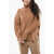 Nanushka Ribbed Merinos Wool Blend Arya Turtleneck Sweater Brown