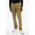 CORNELIANI Id Stretch Cotton Chinos Pants With Blet Loops Yellow