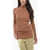 Nanushka Ribbed Bardia Sweater With Side Slits Brown