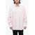 Vetements Unisex Poplin Cotton Oversized Shirt With Printed Logo Pink