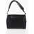 Diesel Embossed Leather Odd Shoulder Bag Black