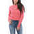 Diesel Red Tag Wool And Cashmere M-Areesa Crew-Neck Sweater With Cu Pink