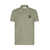 Stone Island Stone Island Logo Print Cotton Polo Shirt GREEN